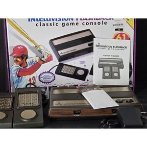 Intellivision Flashback Classic Console with Box Controllers Instructions Retro